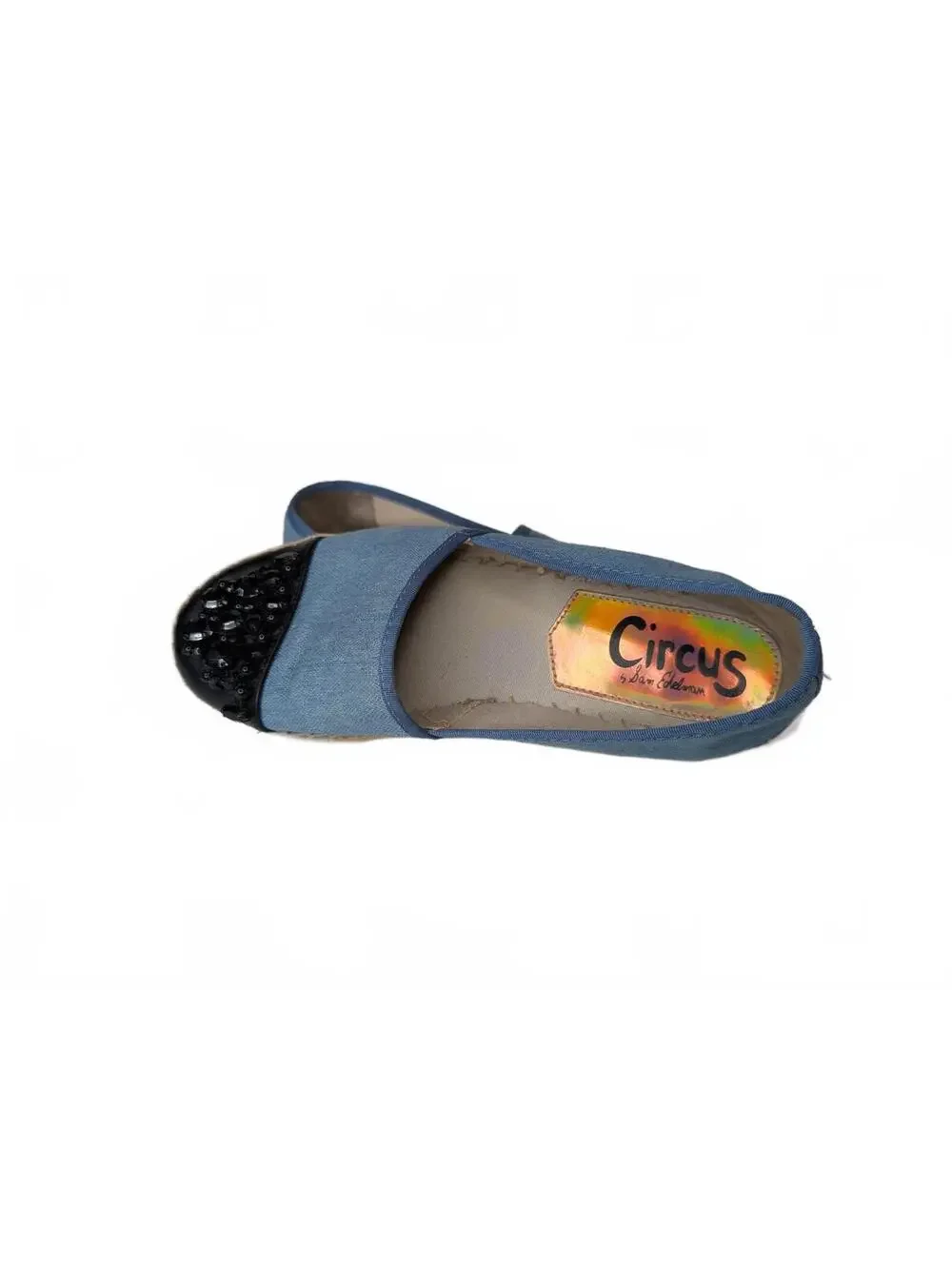 Circus by Sam Edelman‎ Blue Denim Espadrille Flats Size 8